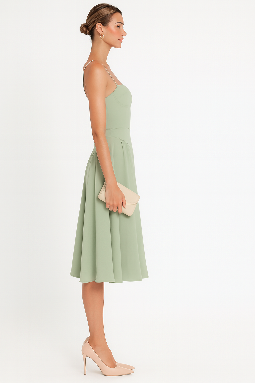 Isabel - Corset Midi Dress