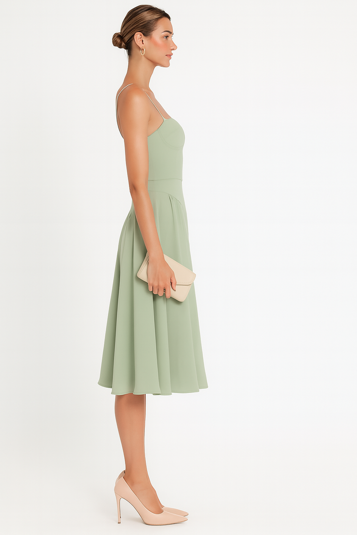 Isabel - Corset Midi Dress