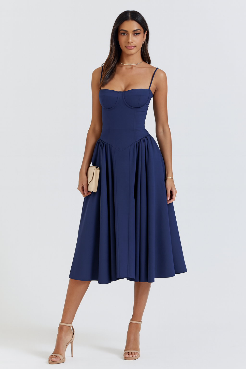 Isabel - Corset Midi Dress