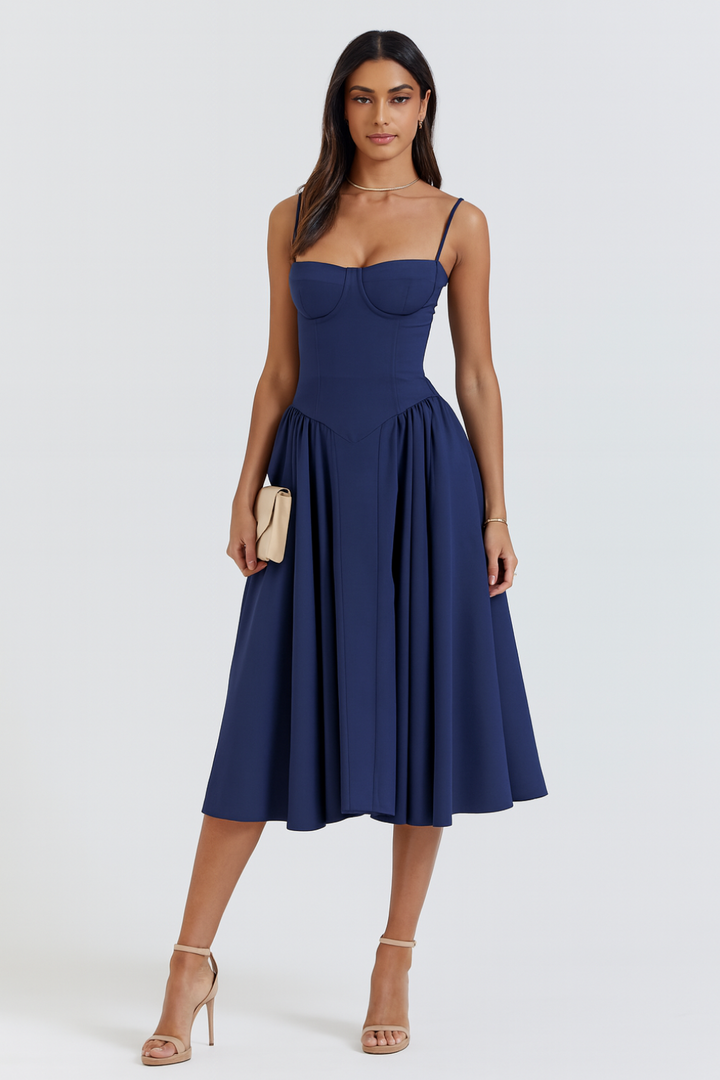 Isabel - Corset Midi Dress