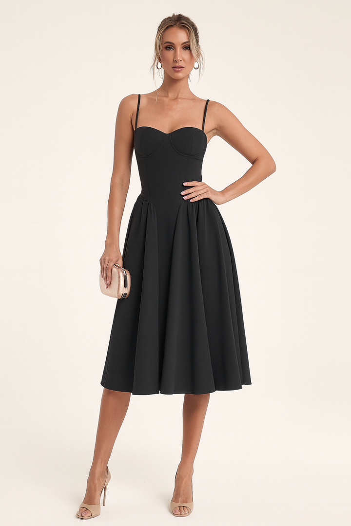 Isabel - Corset Midi Dress