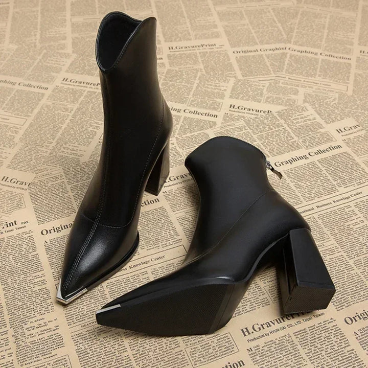 Hope - Women’s Stylish Chelsea Boots with Chrome Tip