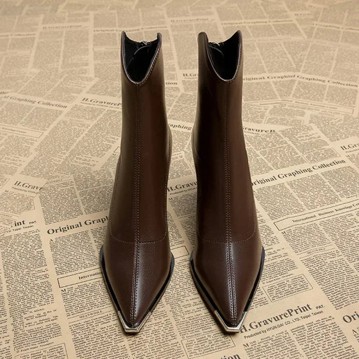 Hope - Women’s Stylish Chelsea Boots with Chrome Tip