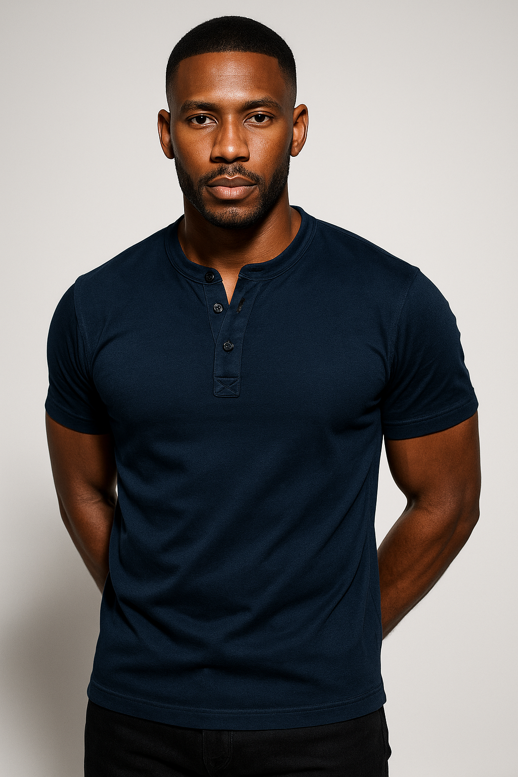 Men’s Classic Short Sleeve Henley Shirt