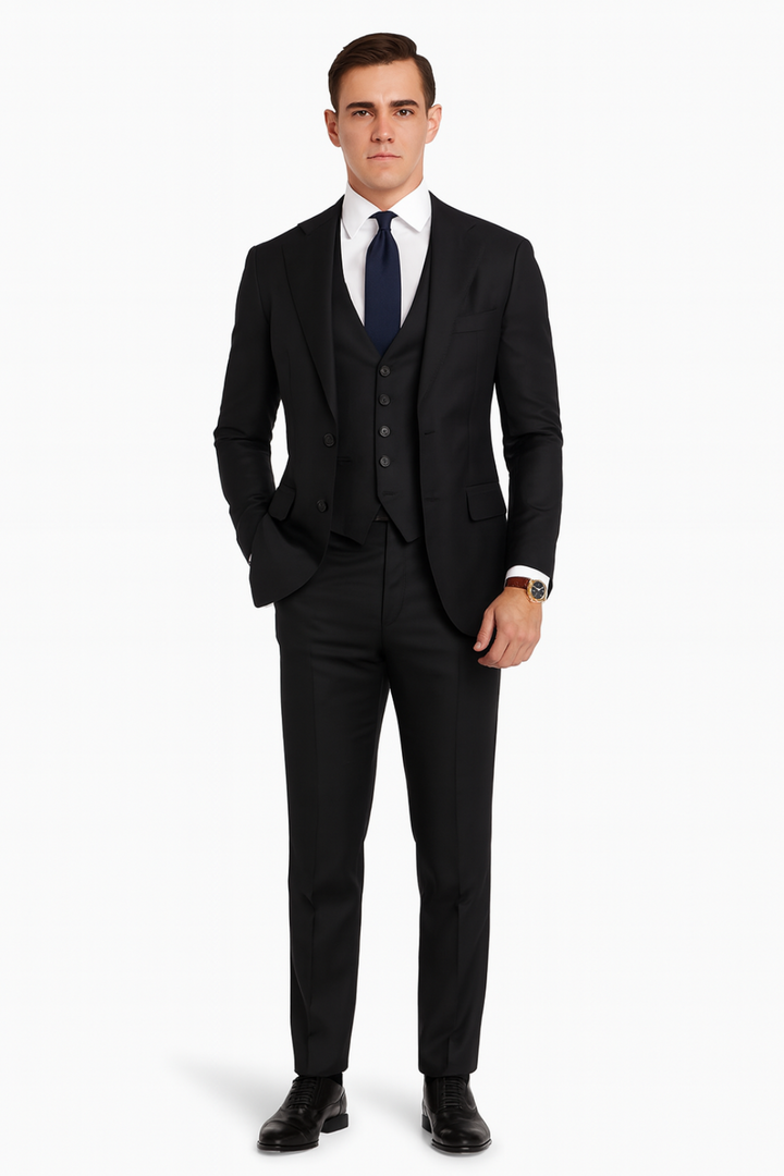 Men's Modern Slim Fit 3-Piece Suit