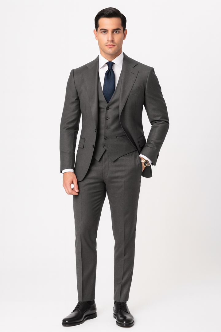 Men's Modern Slim Fit 3-Piece Suit