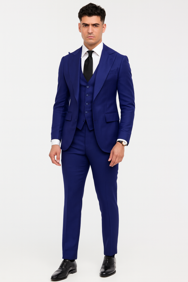 Men's Modern Slim Fit 3-Piece Suit