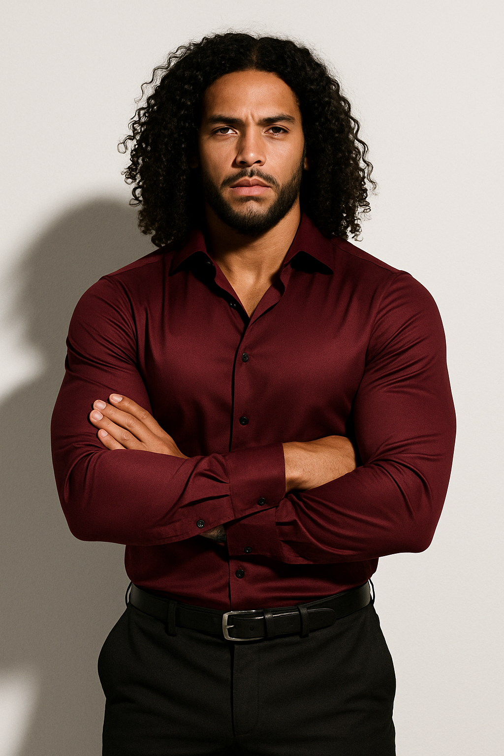 Men’s Slim Fit Long Sleeve Dress Shirt