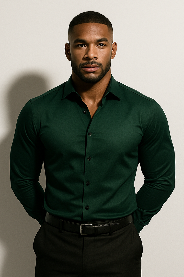 Men’s Slim Fit Long Sleeve Dress Shirt