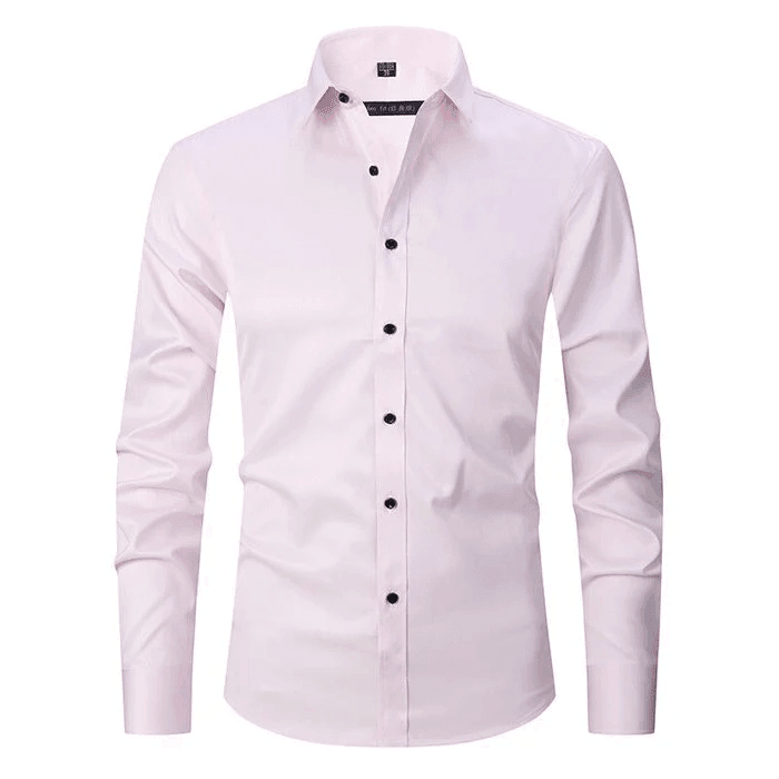 Men’s Stretch Business Shirt – Long Sleeve Formal Button-Up
