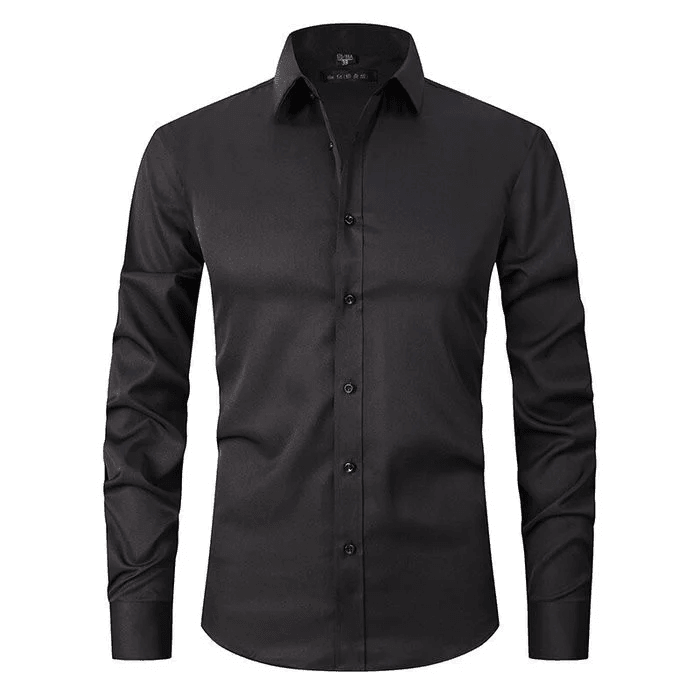 Men’s Stretch Business Shirt – Long Sleeve Formal Button-Up
