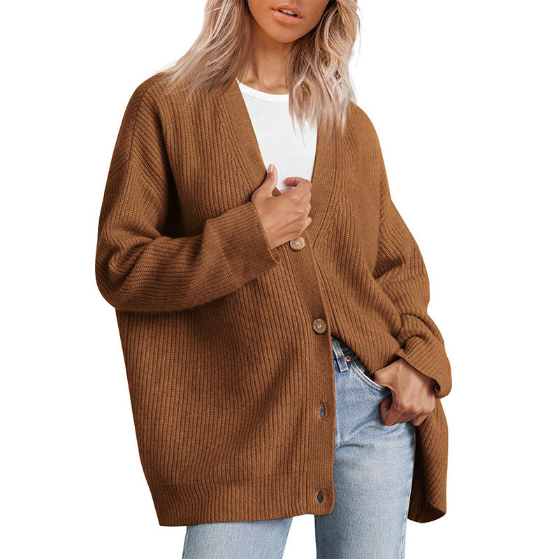 Claire | Women's Relaxed Fit Striped Knit Cardigan