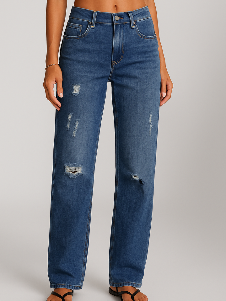 Adelyn - Women's Low-Rise Wide-Leg Jeans