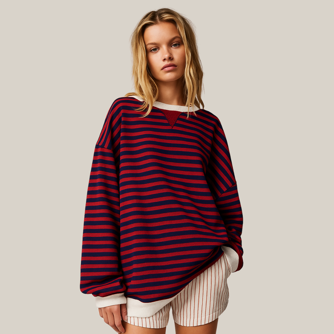 Zoe - Oversized Striped Sweater