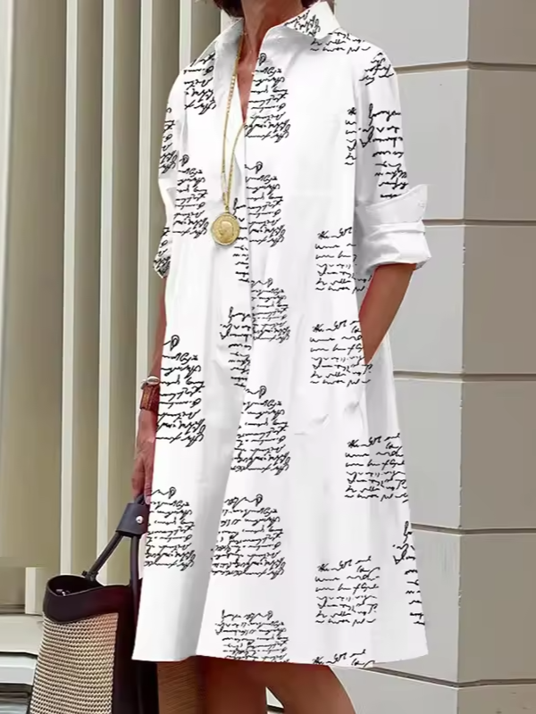 Clio - Relaxed Shirt Dress for Casual and Versatile Styling