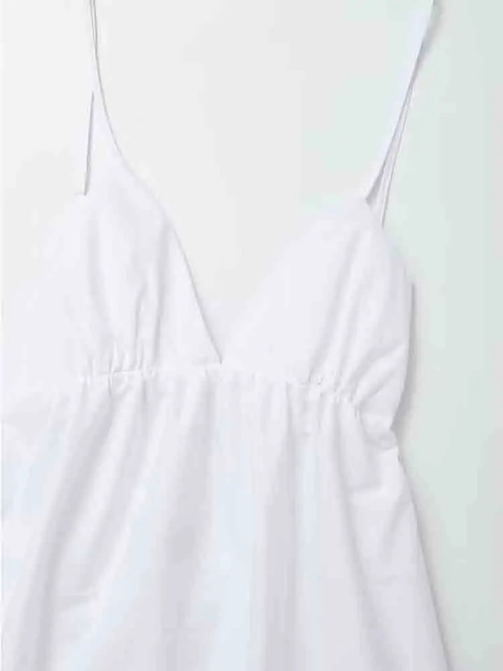 Idalia - Elegant White Midi Dress