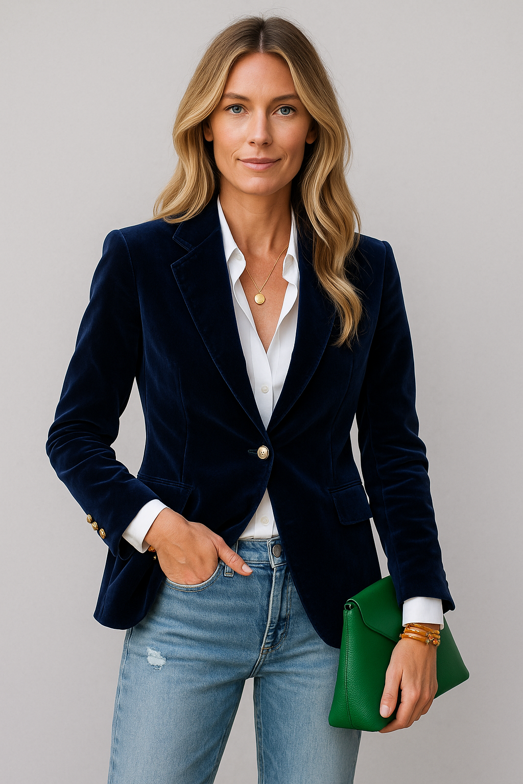 Iris - Women's Velvet Blazer