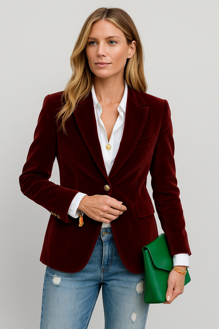 Iris - Women's Velvet Blazer