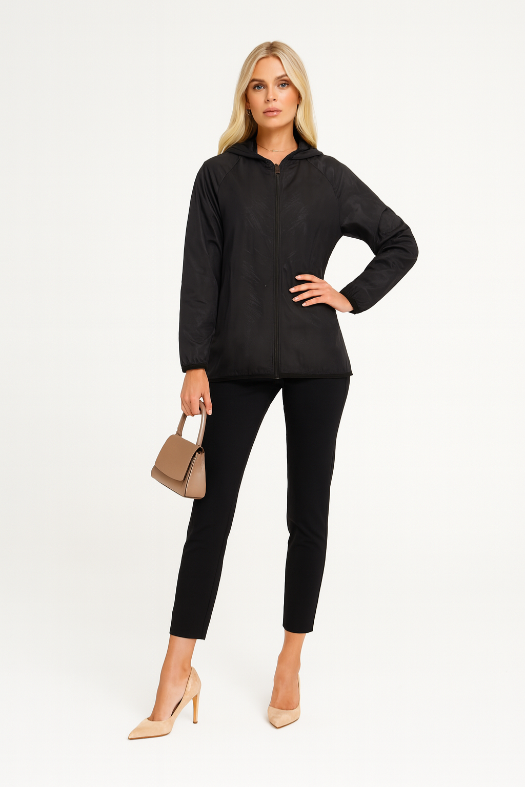 Women's All-Weather Hooded Trench Coat