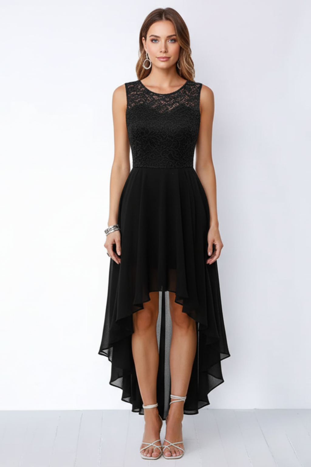 Women’s Elegant Asymmetric Midi Dress