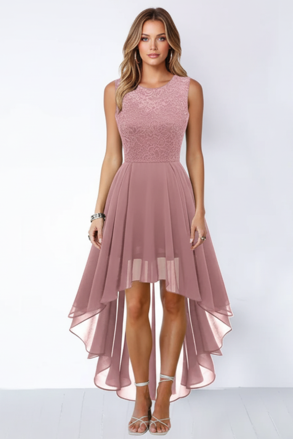 Women’s Elegant Asymmetric Midi Dress