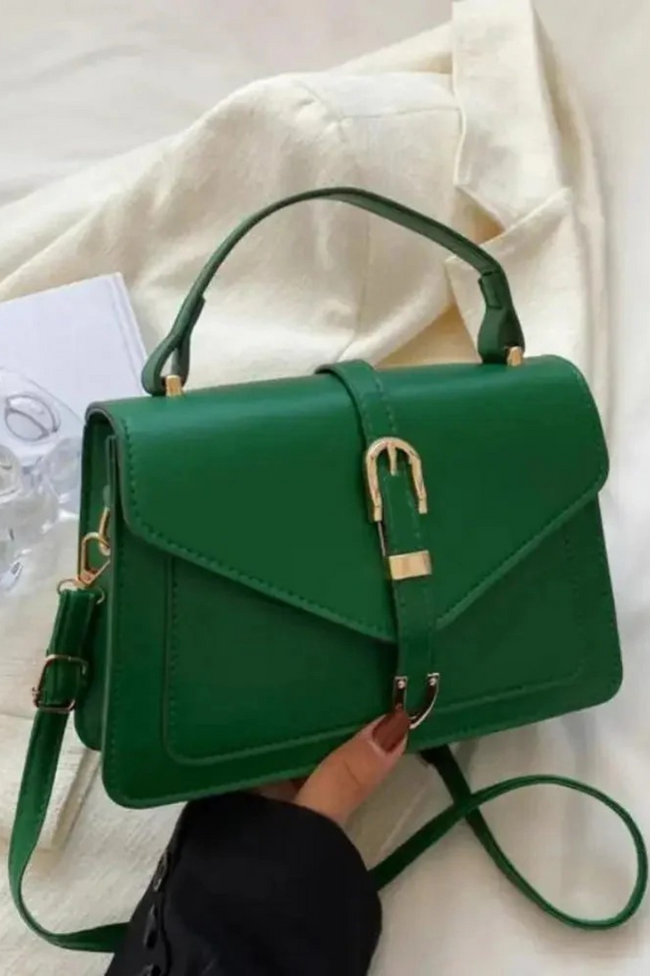 Women's Buckle Closure Crossbody Bag