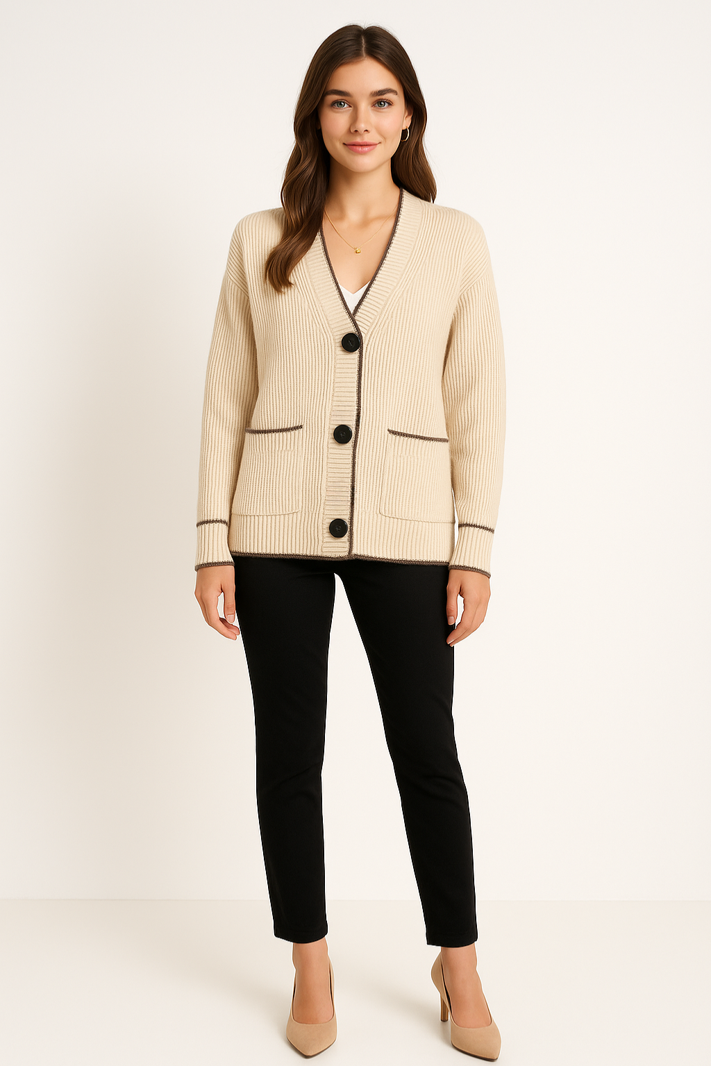 Women's Button-Front Cardigan