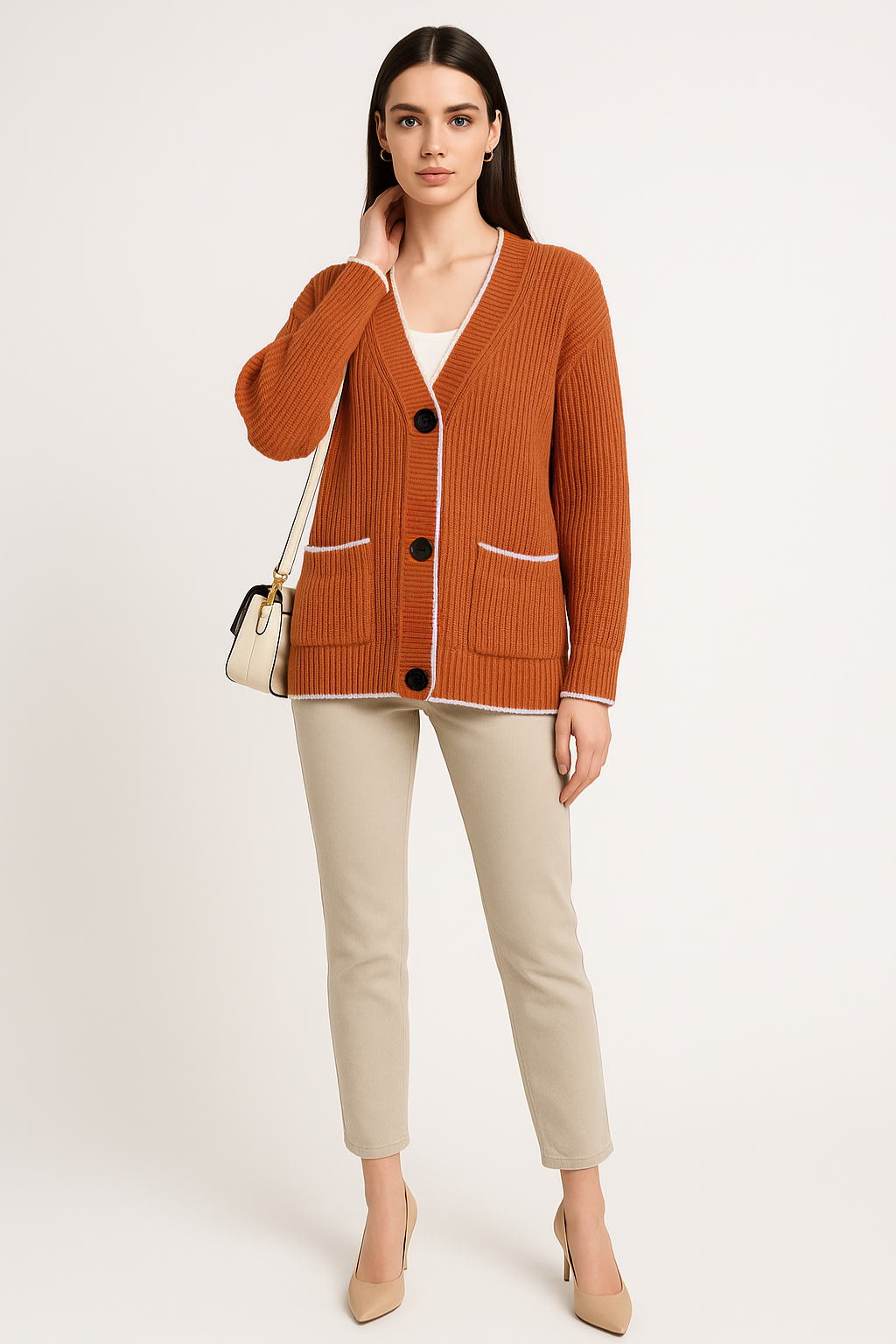 Women's Button-Front Cardigan