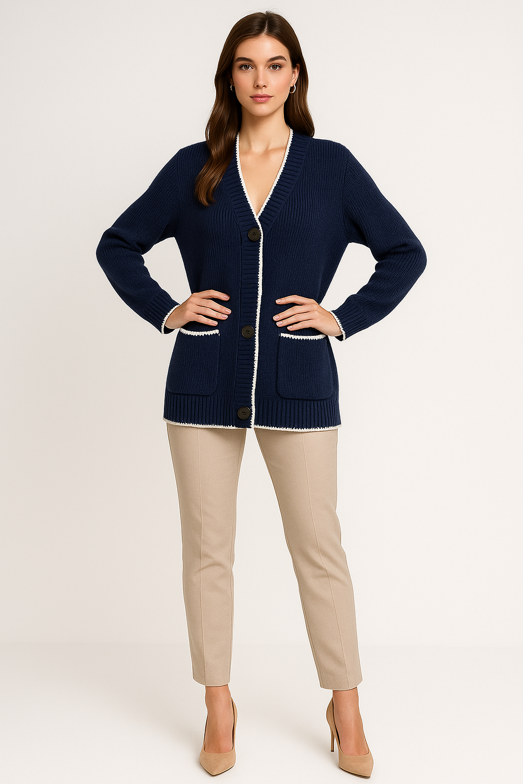 Women's Button-Front Cardigan