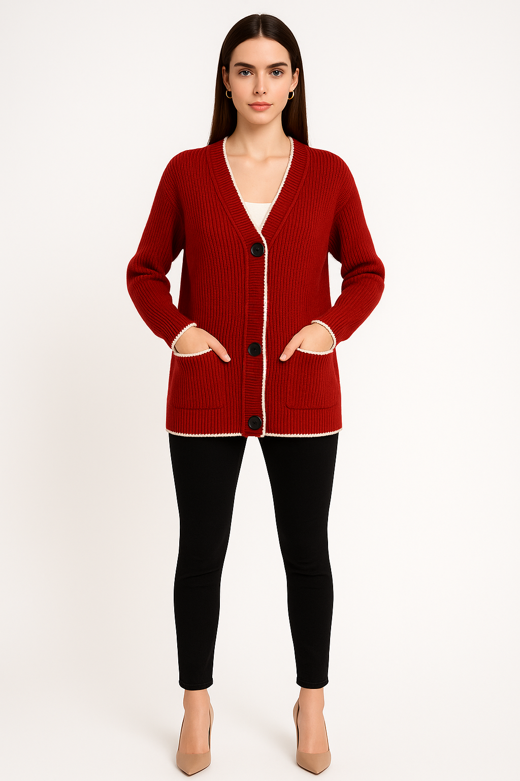 Women's Button-Front Cardigan