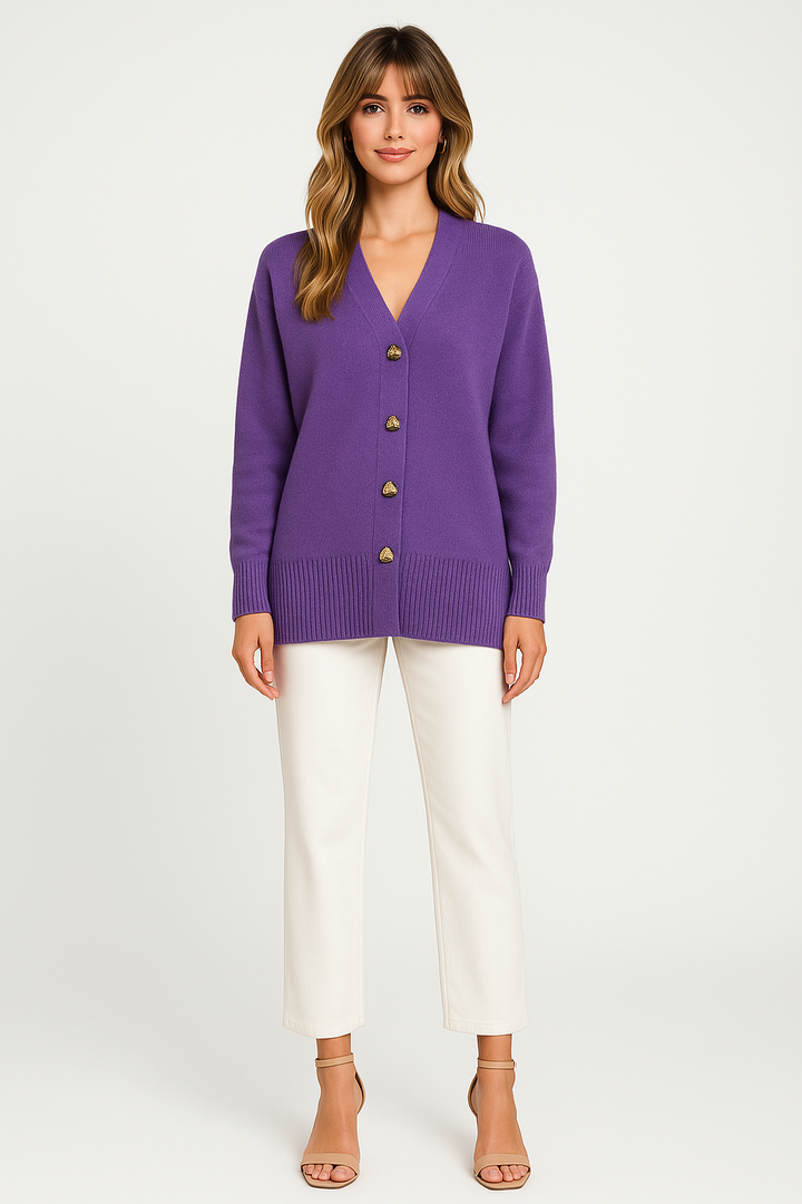Women's Button-Up Knit Cardigan