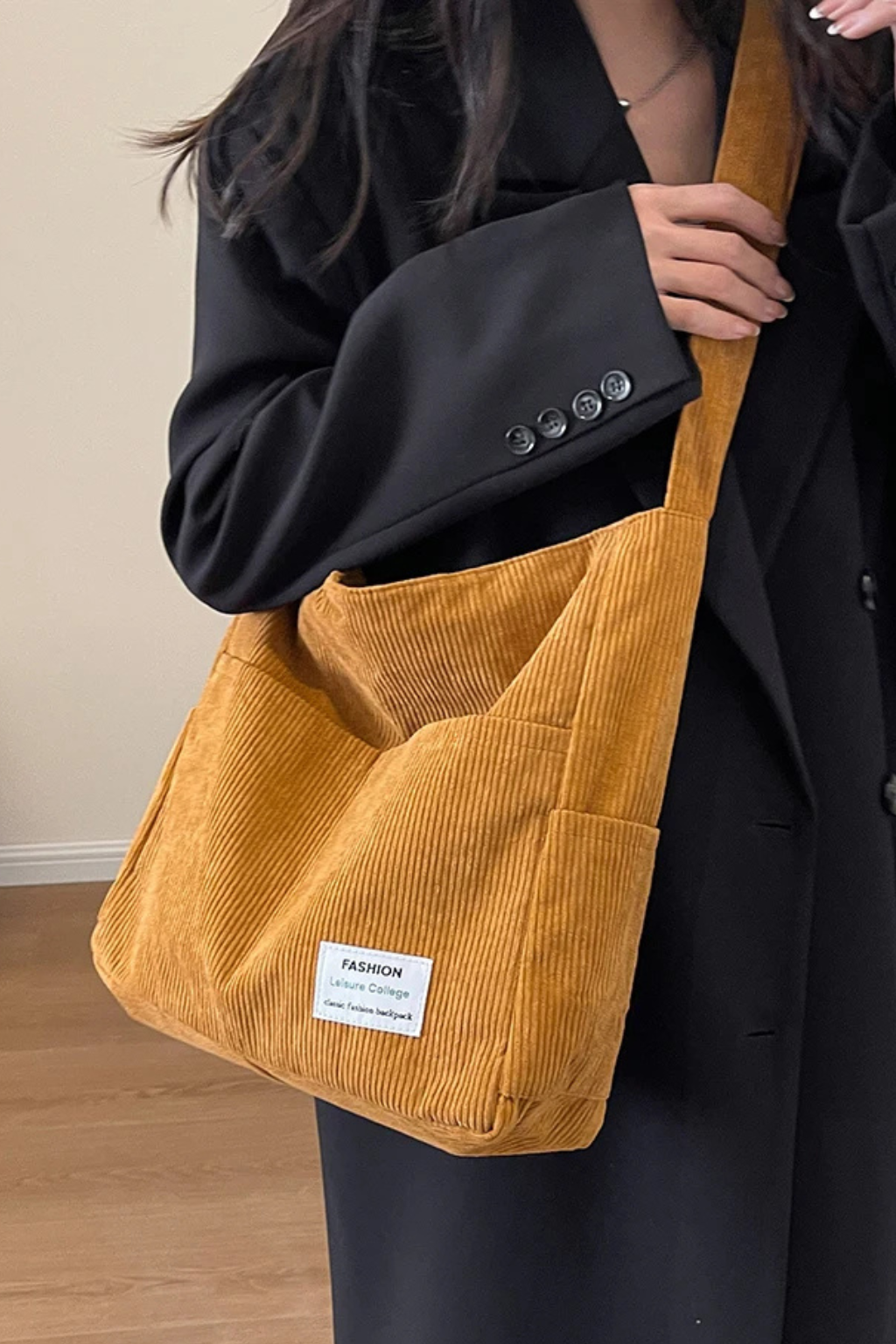 Women's Casual Corduroy Shoulder Bag