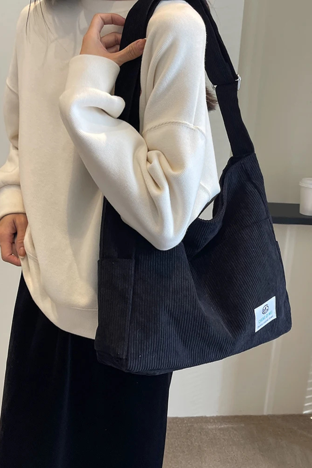 Women's Casual Corduroy Shoulder Bag