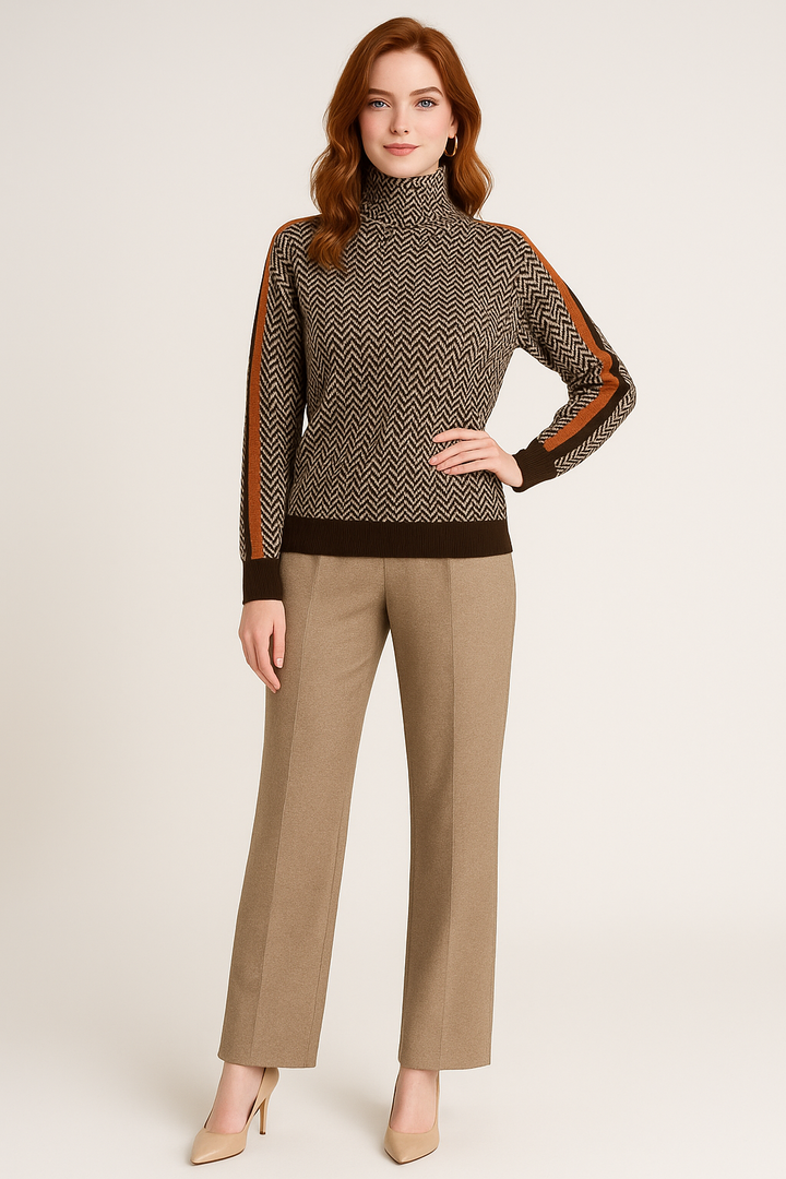 Women's Chevron Pattern Sweater