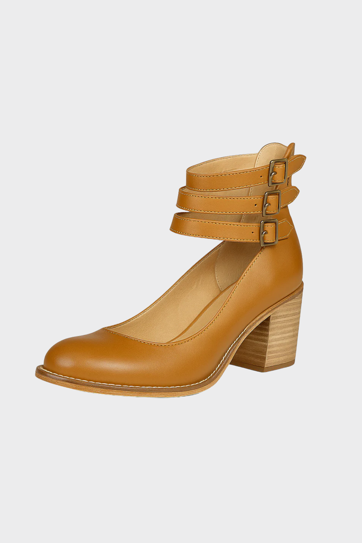 Women’s Elegant Buckle Heel Sandals