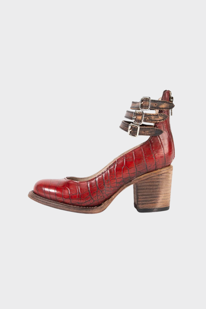 Women’s Elegant Buckle Heel Sandals