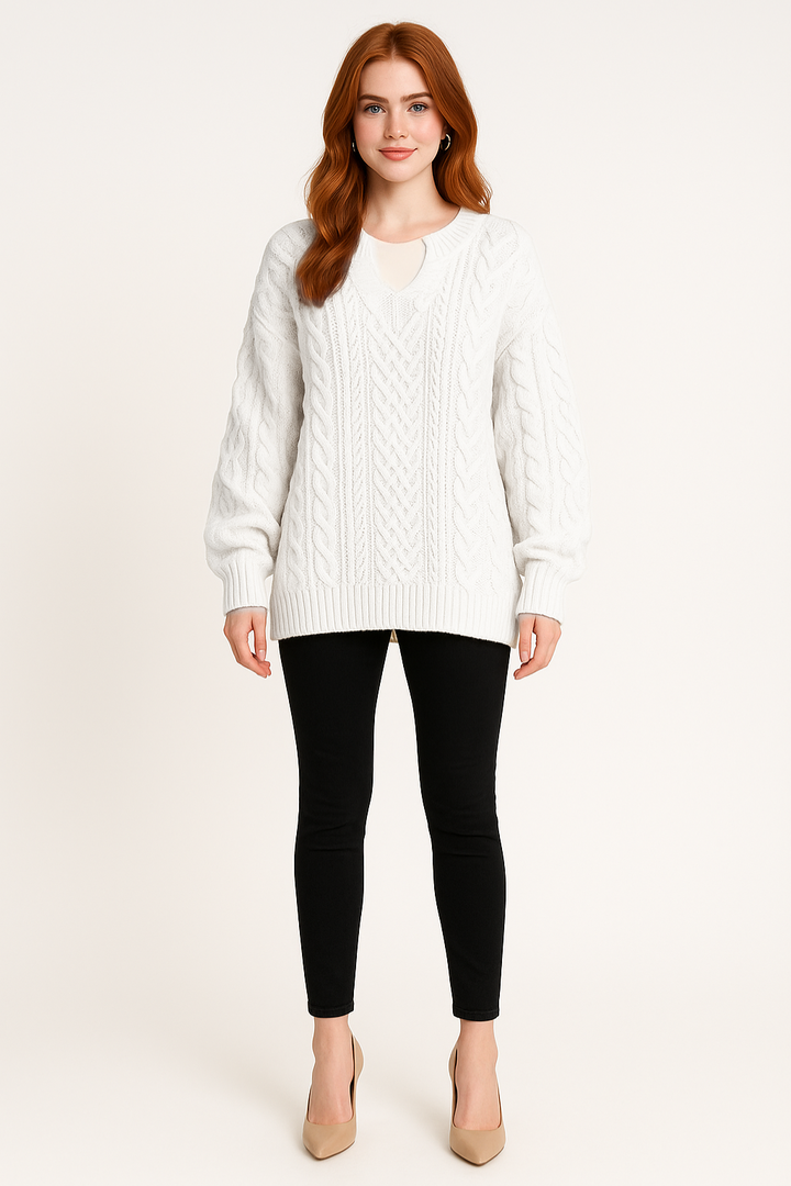 Women's Chunky Cable Knit Sweater