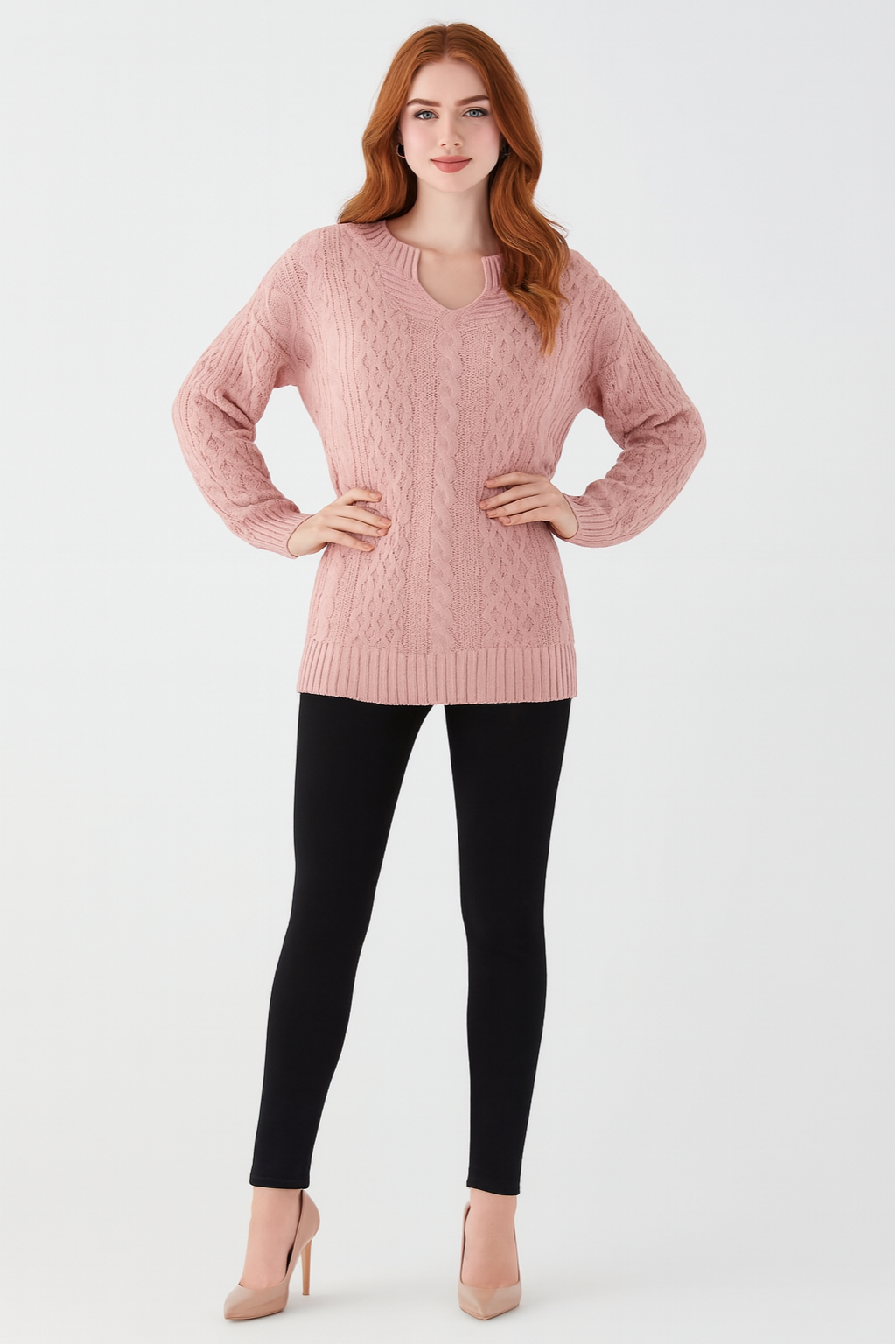 Women's Chunky Cable Knit Sweater