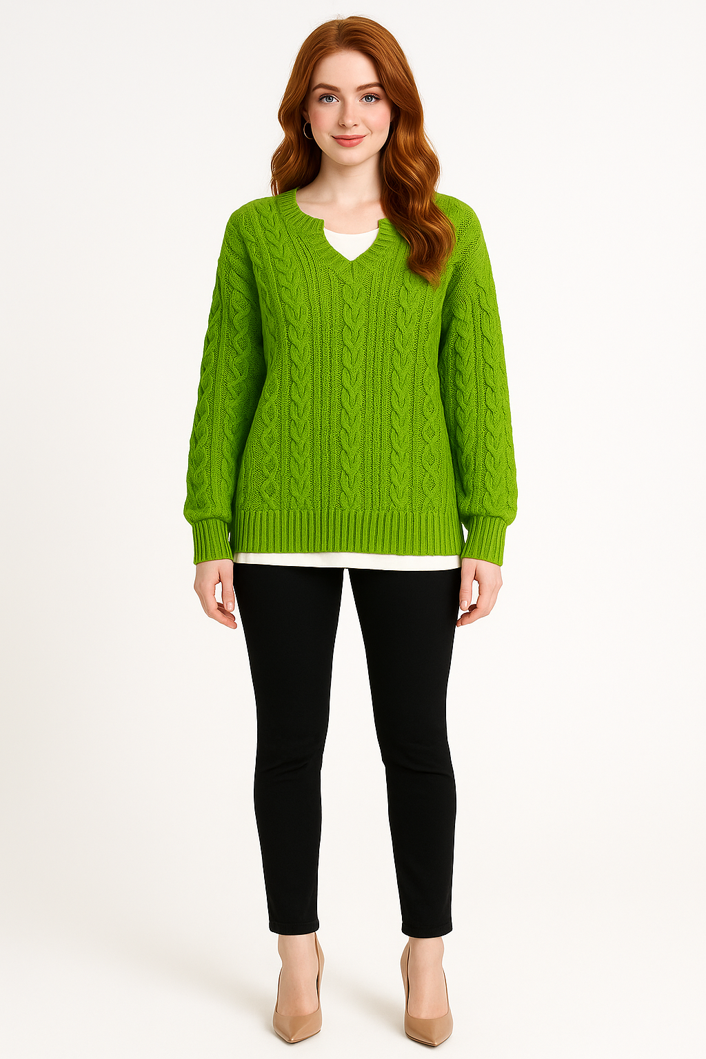 Women's Chunky Cable Knit Sweater