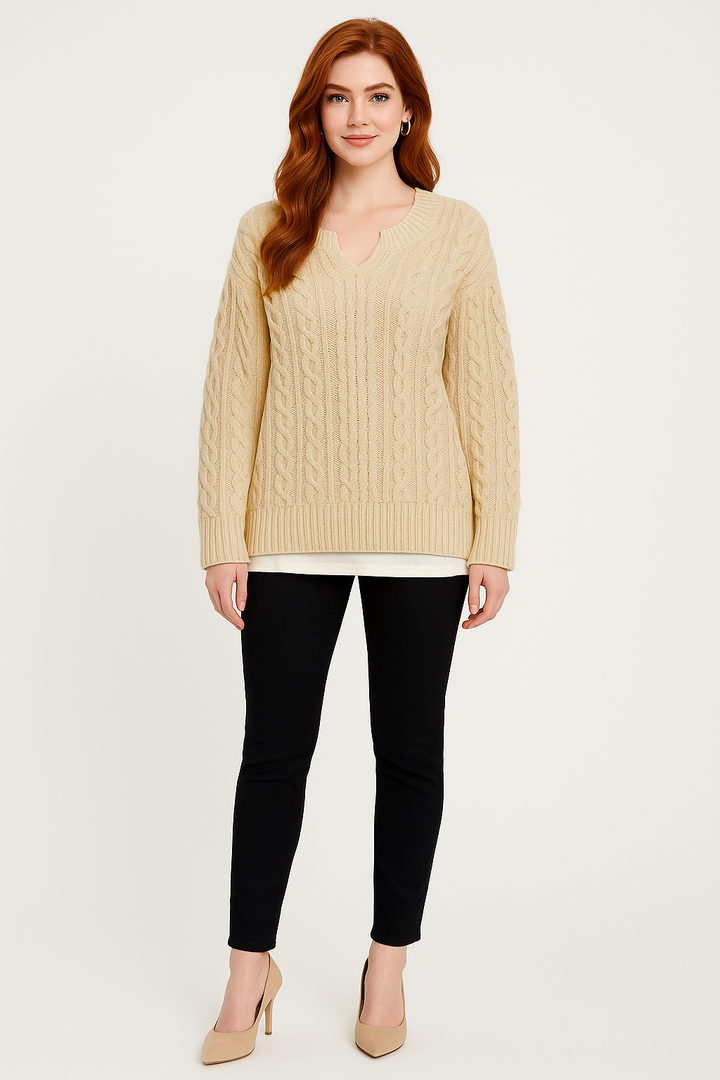 Women's Chunky Cable Knit Sweater