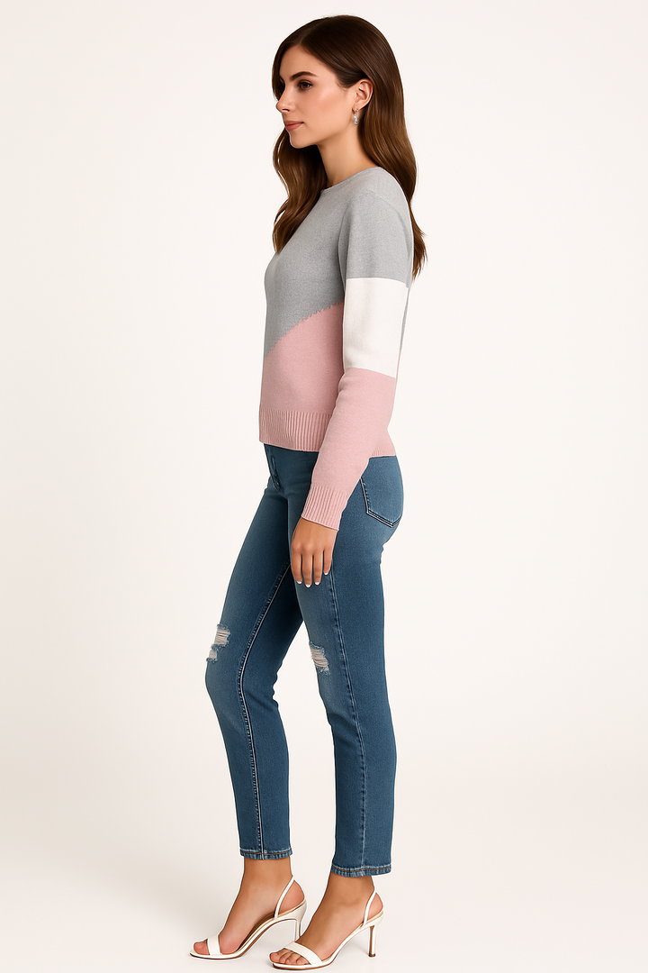 Women's Color Block Sweater