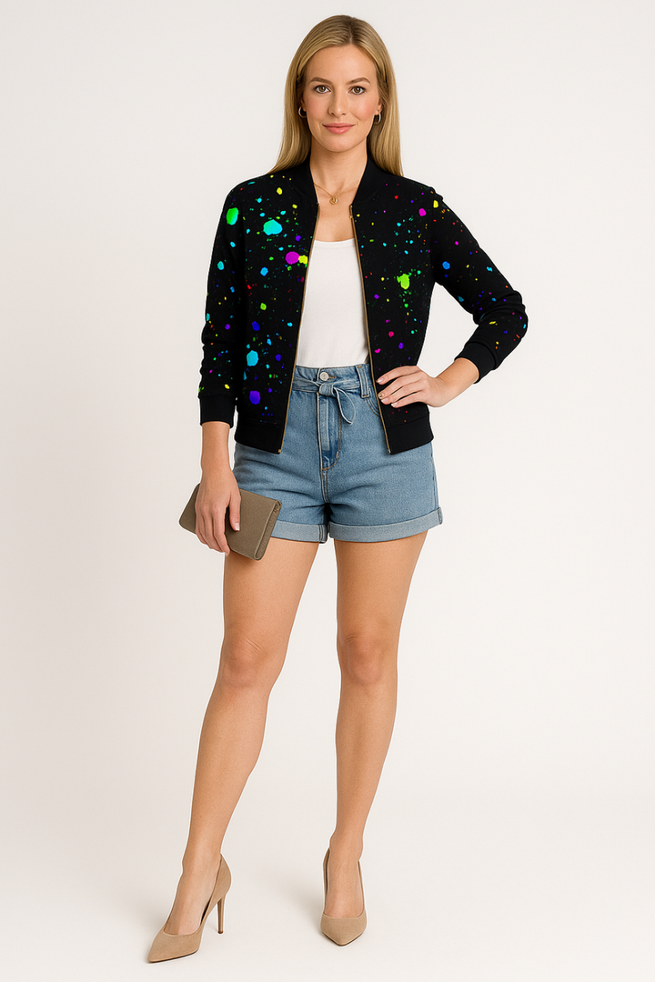 Women’s Colorful Bomber Jacket