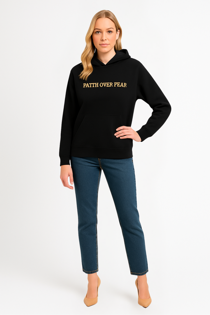Women’s Cozy Faith Over Fear Oversized Hoodie