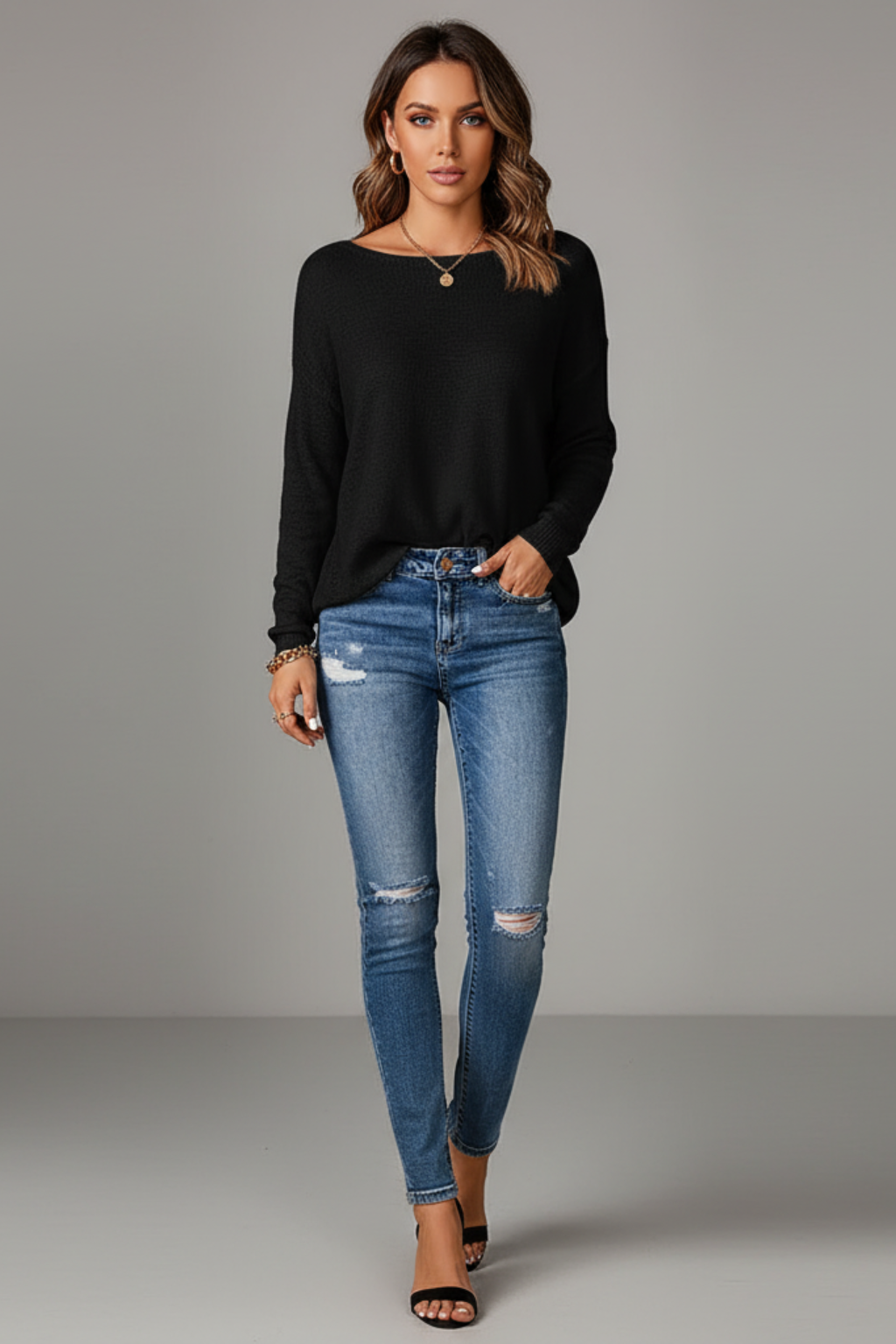 Women’s Cozy Round Neck Sweater