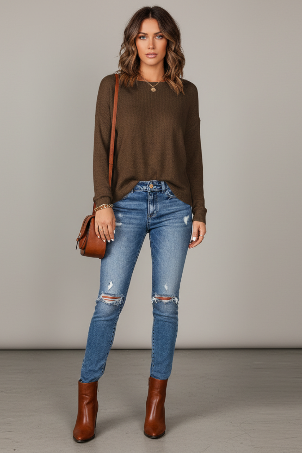 Women’s Cozy Round Neck Sweater