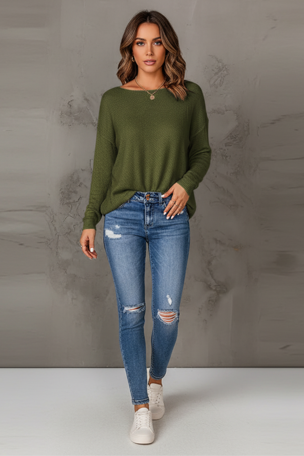 Women’s Cozy Round Neck Sweater