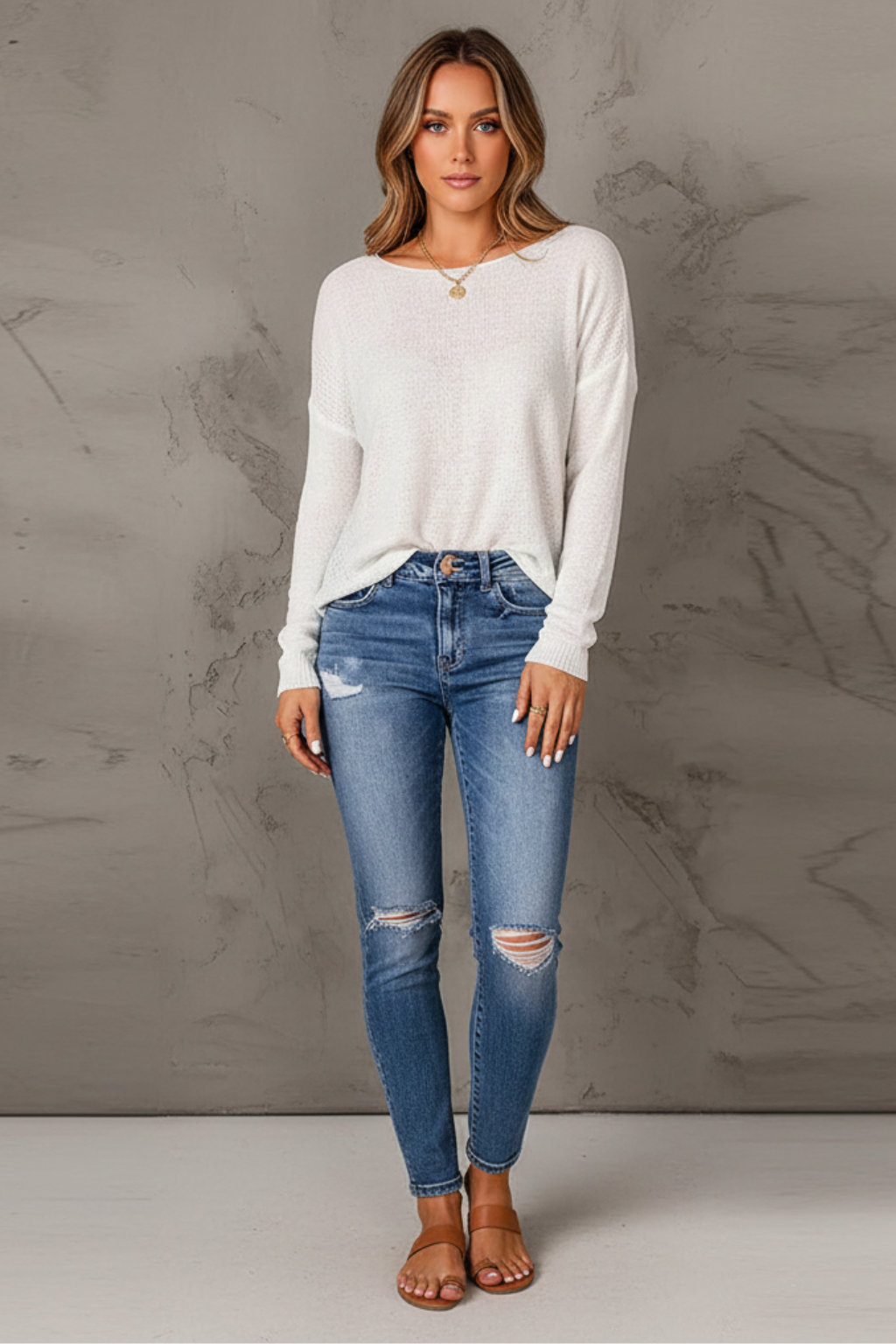 Women’s Cozy Round Neck Sweater