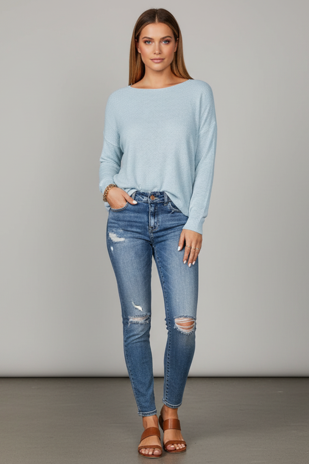 Women’s Cozy Round Neck Sweater