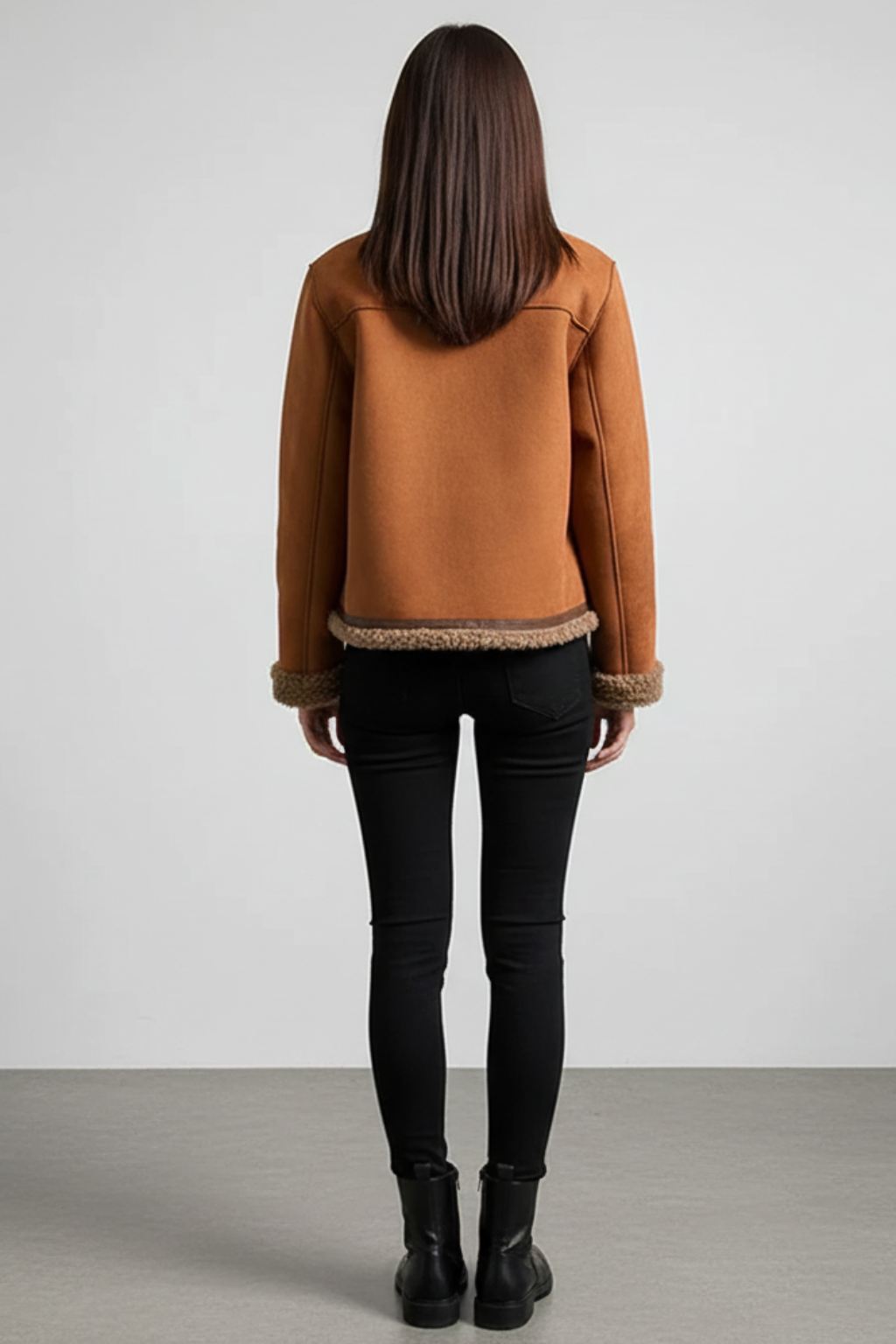 Women’s Cozy Shearling Button Jacket