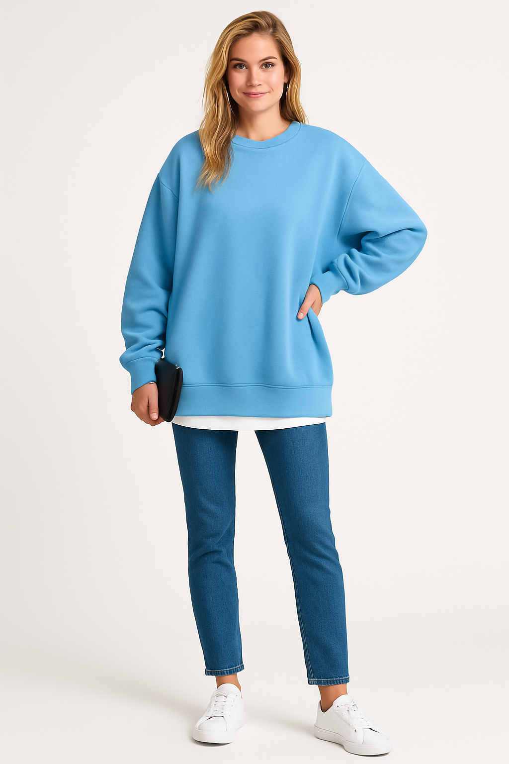 Women's Crew Neck Oversized Sweatshirt